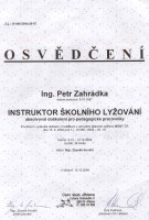 Certifikát lyžařského instruktora